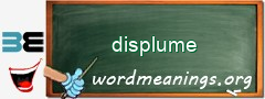 WordMeaning blackboard for displume